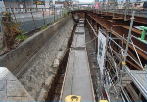堀川護岸工事　2016-6