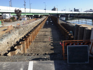 山崎川護岸工事　2018-3