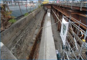 堀川護岸工事　2016-7